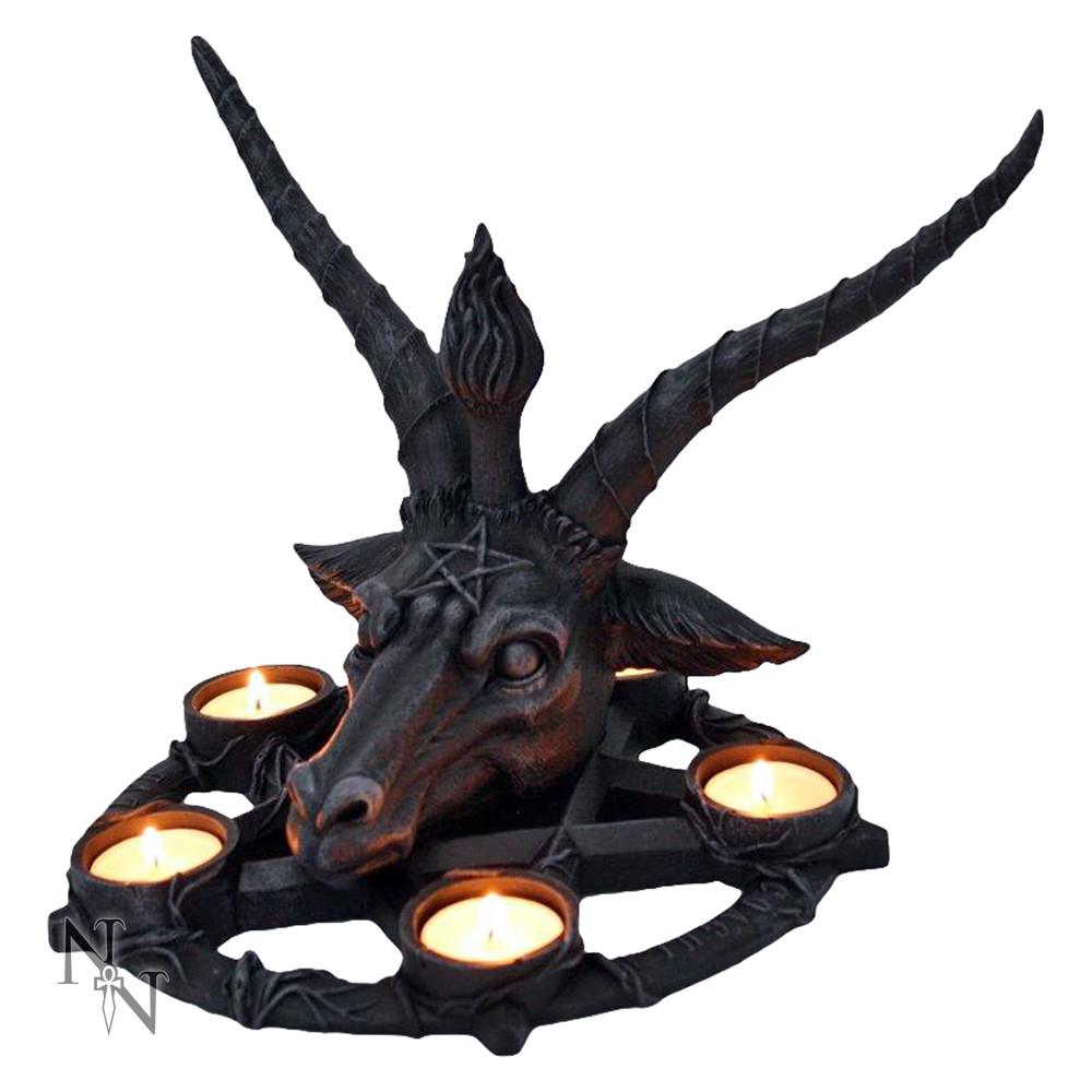 Nemesis Now - Baphomet Porte-bougie - Noir